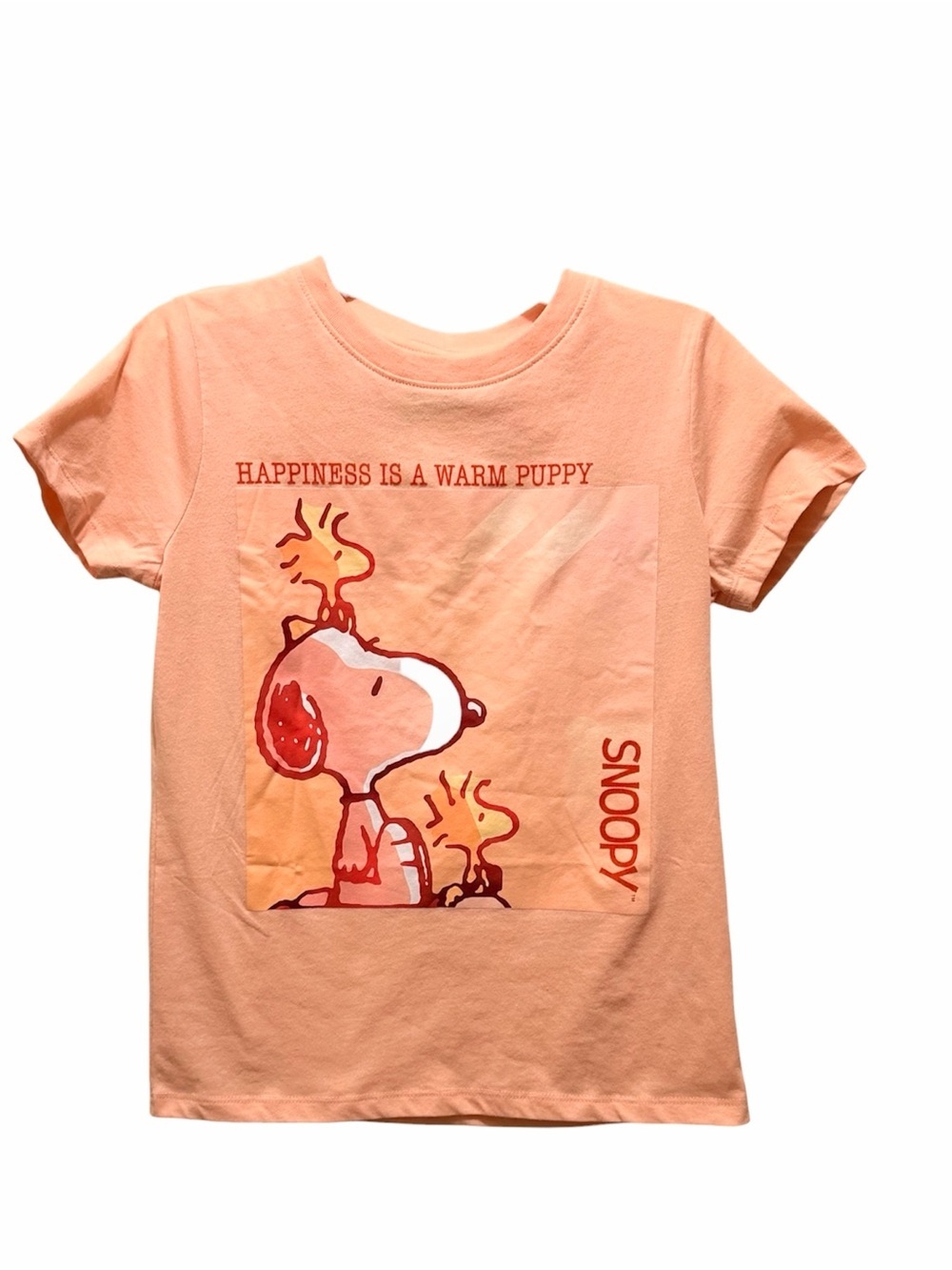 NWT Peanuts Snoopy & Woodstock Happiness Graphic Tee Size Girls Large